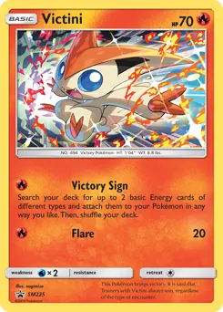 SM Black Star Promos Victini Pokémon card